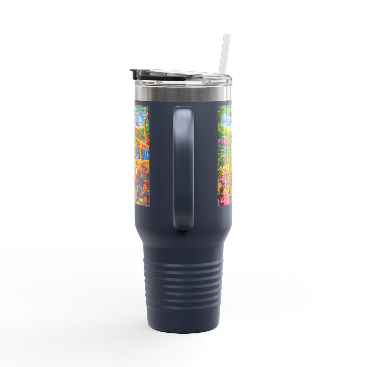 Lani™ 40oz Insulated Travel Mug – "Adventure Starts With Us!" Graphic