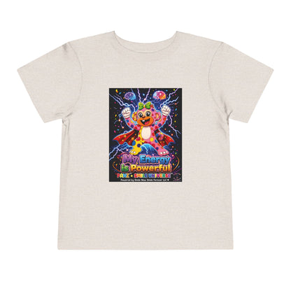 Panz™ Toddler Short Sleeve Tee – "My Energy is Powerful" Graphic Tee | Smile Universe Collection