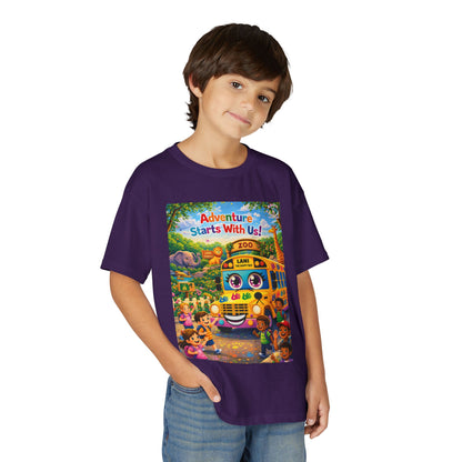 Lani™ Youth DryBlend® T-Shirt – "Adventure Starts With Us!" Graphic