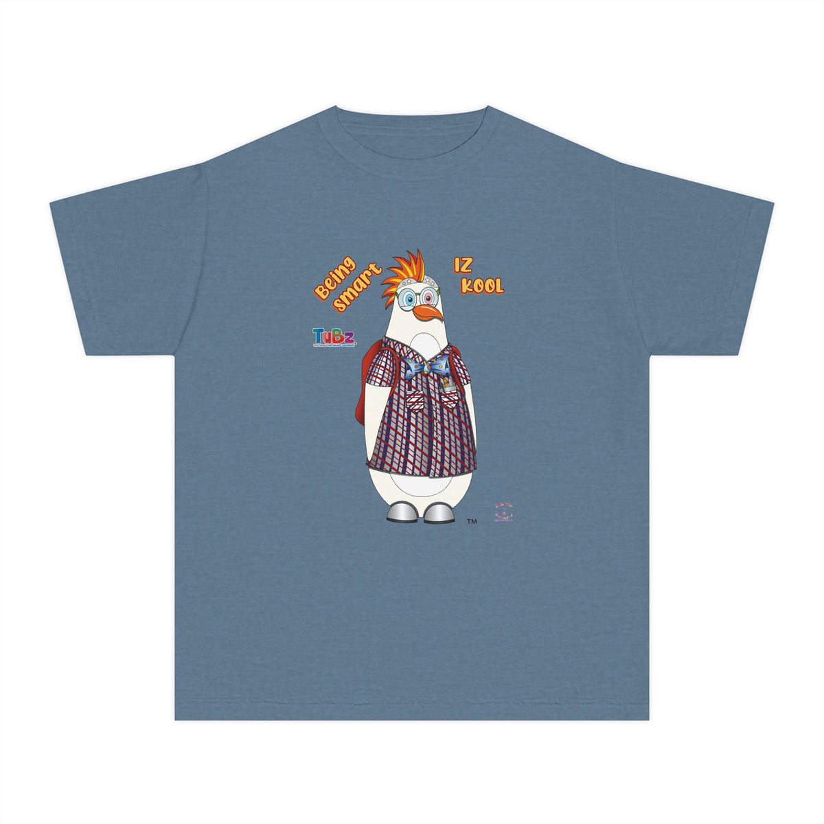TuBz™ "Being Smart Iz Kool" Youth Graphic T-Shirt - Educational Kids Tee | TuBz4Kidz