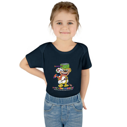 Potz™ Infant Baby Rib Bodysuit – Playful Chef Graphic Onesie | Smile Universe Collection