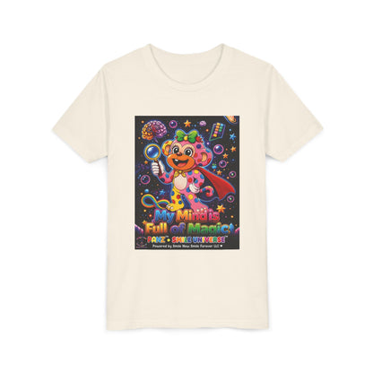 Panz™ Youth Short Sleeve Tee – "My Mind is Full of Magic" Graphic | Smile Universe Collection