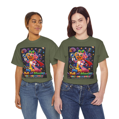 Panz™ Unisex Heavy Cotton™ Tee – "My Mind is Full of Magic" Graphic | Smile Universe Collection