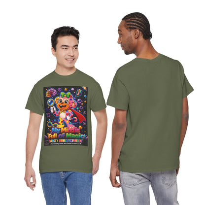 Panz™ Unisex Heavy Cotton™ Tee – "My Mind is Full of Magic" Graphic | Smile Universe Collection