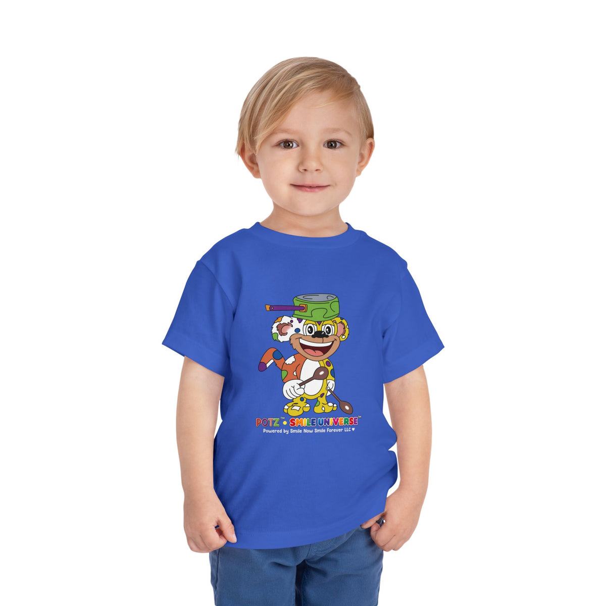 Potz™ Toddler Short Sleeve Tee – Playful Graphic Tee | Smile Universe Collection