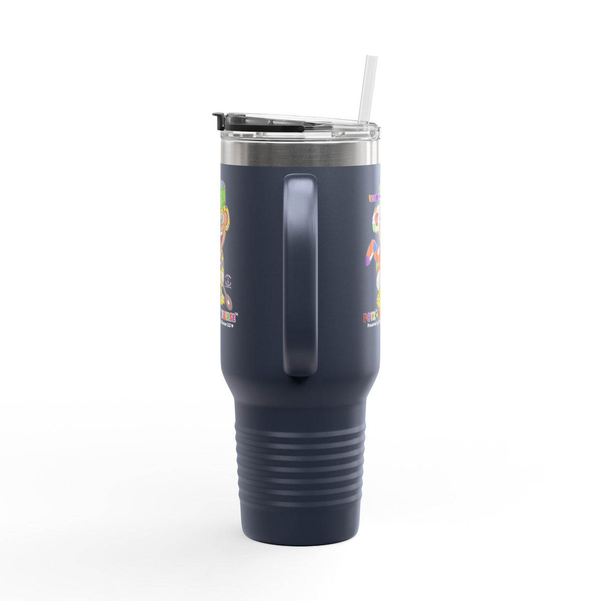 Potz™ Insulated Travel Mug 40oz – Playful Graphic Tumbler | Smile Universe Collection