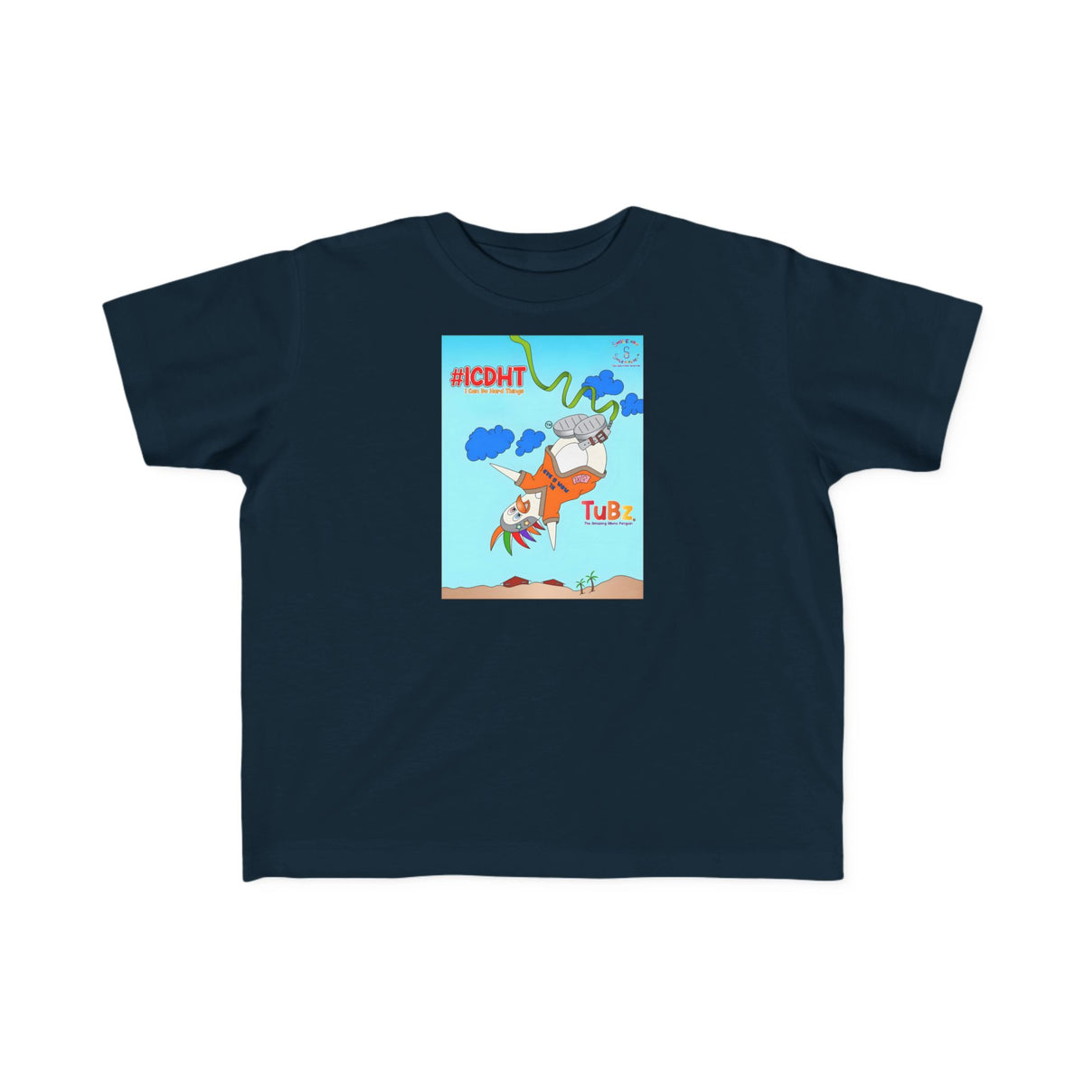 TuBz™ "I Can Do Hard Things" Toddler T-Shirt | Toddler's Fine Jersey Tee  - Positive Kids Graphic Tee