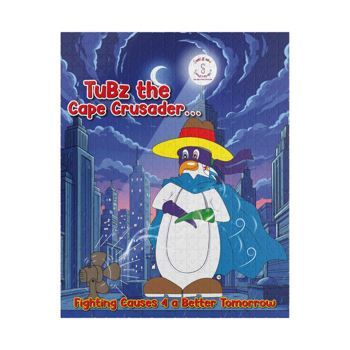 TuBz™ Puzzle (110, 252, 520-piece) – "Fighting Causes 4 a Better Tomorrow" Graphic | Smile Universe Collection