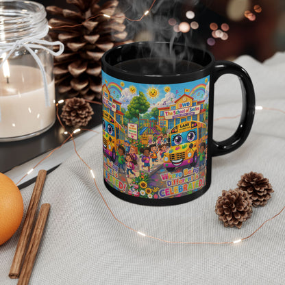 Lani™ Black Mug (11oz & 15oz) – "Where Being Different is CELEBRATED!" Graphic