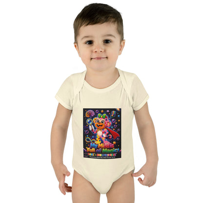 Panz™ Infant Baby Rib Bodysuit – "My Mind is Full of Magic" Graphic | Smile Universe Collection