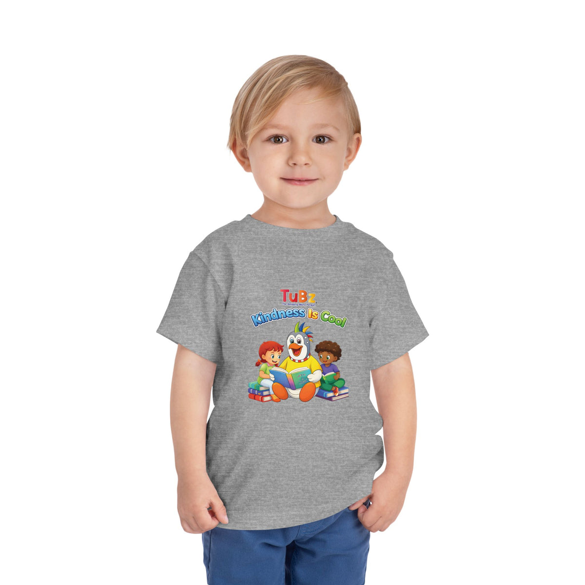 TuBz™ "Kindness Is Cool" Kids T-Shirt - Positive Message Graphic Tee | Smile Universe TuBz4Kidz