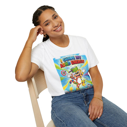 Potz™ Unisex Softstyle T-Shirt – "I Guide My ADHD Energy!" Graphic Tee | Smile Universe Collection