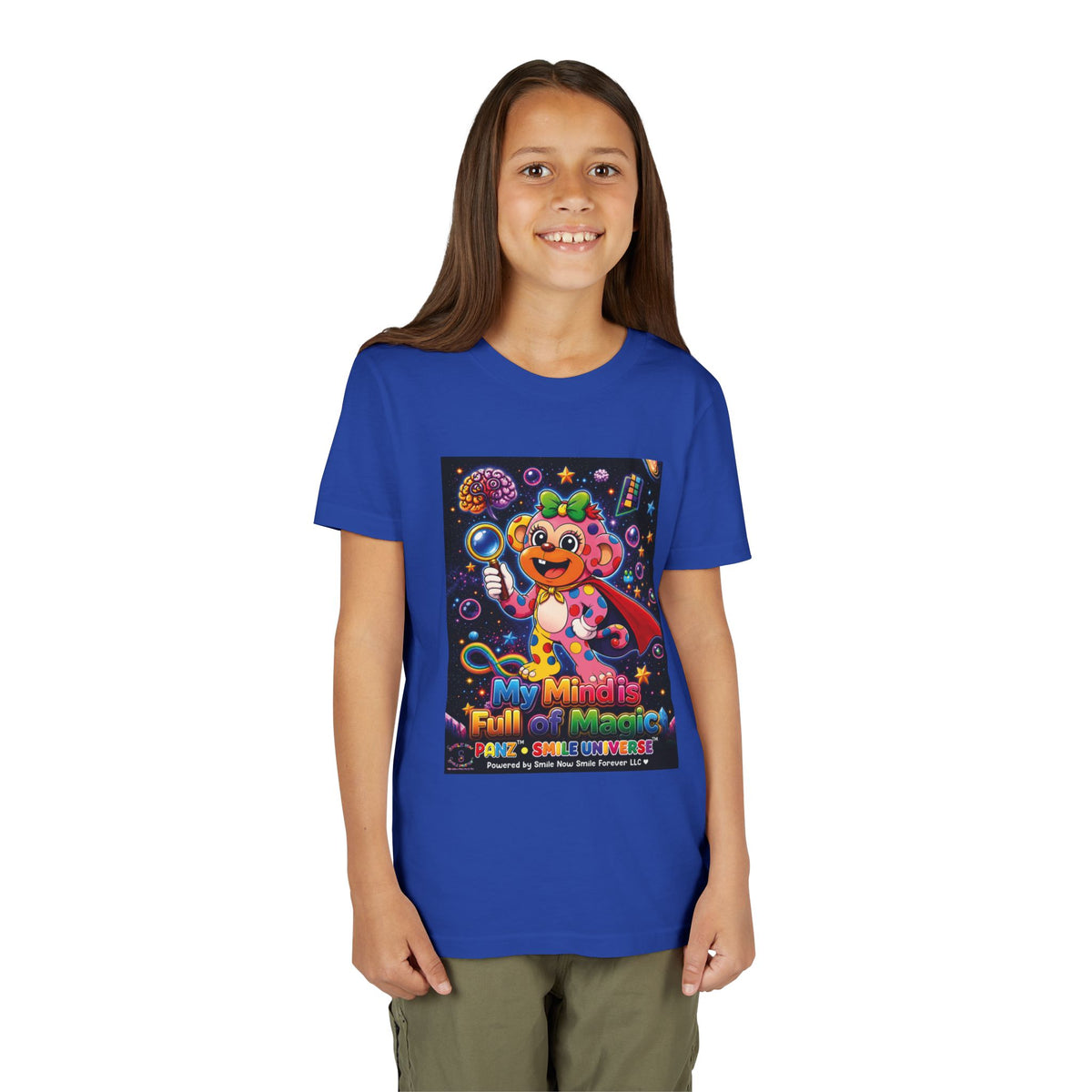 Panz™ Youth Short Sleeve Tee – "My Mind is Full of Magic" Graphic | Smile Universe Collection
