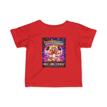 Panz™ Infant Fine Jersey Tee – "Differently Amazing & Loudly Autistic!" Graphic | Smile Universe Collection