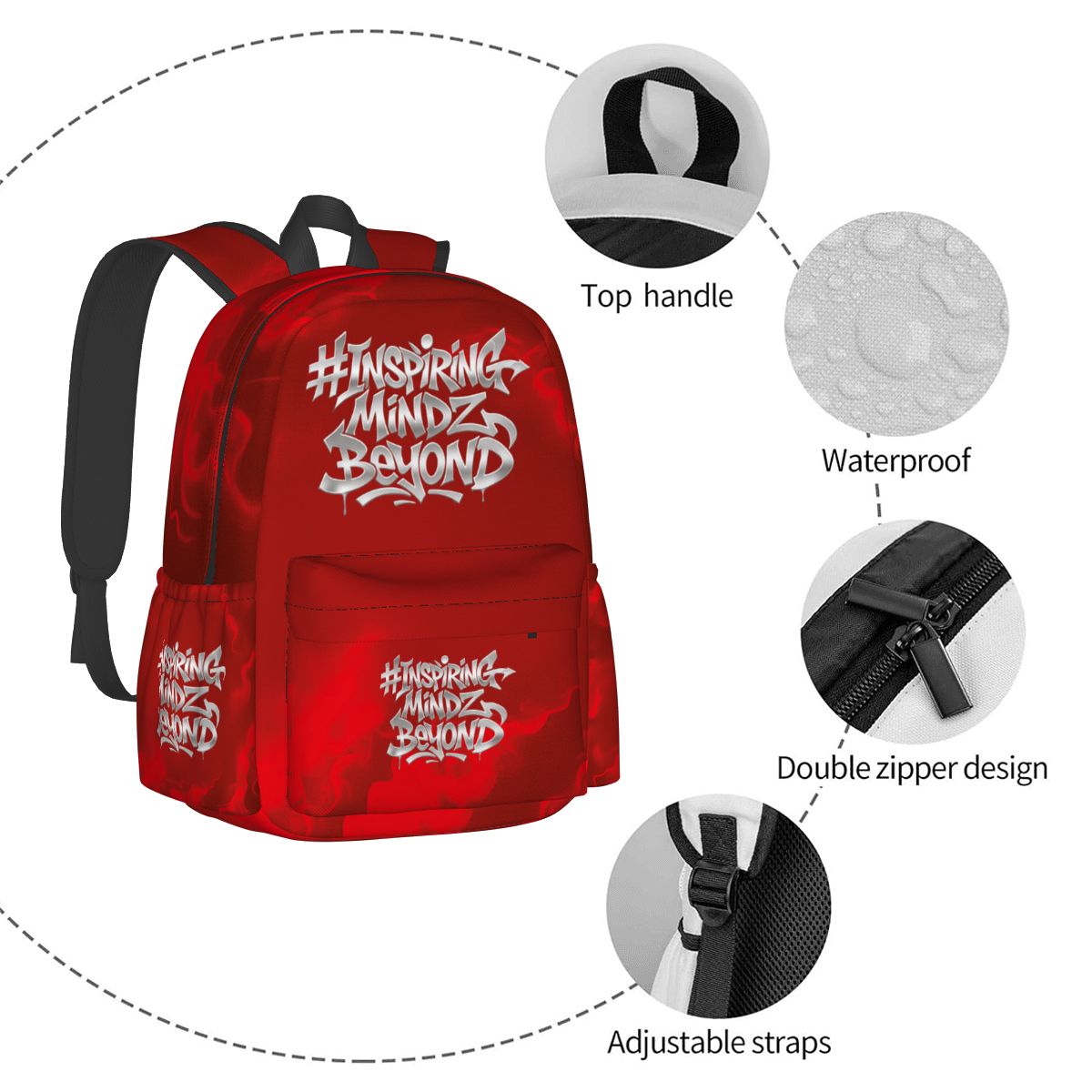 BWD Crimson Heat 1’s - Oxford Backpack (First Edition)