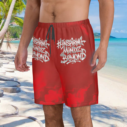 BWD Crimson Heat 1’s - Men’s AOP Streetwear Shorts (First Edition)