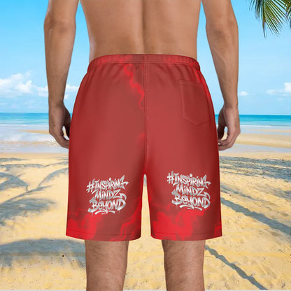 BWD Crimson Heat 1’s - Men’s AOP Streetwear Shorts (First Edition)