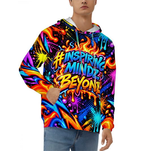 BWD “Inspiring Mindz Beyond™” Men’s AOP Pullover Hoodie — Electric Street Art