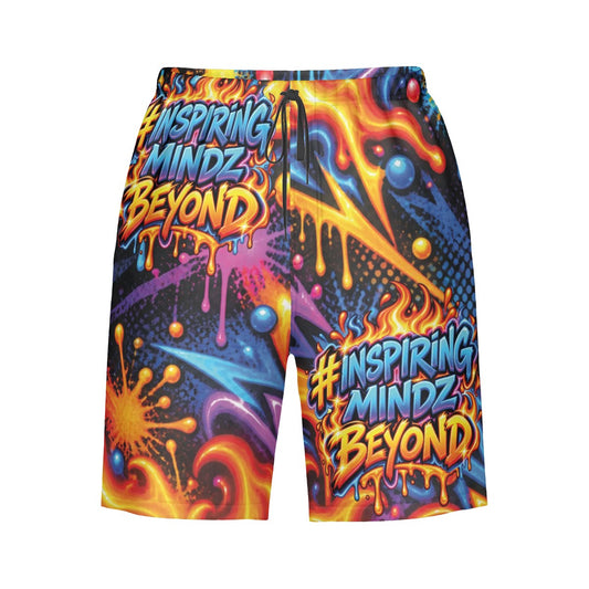 BWD “Inspiring Mindz Beyond” Men’s Beach-to-Street AOP Shorts