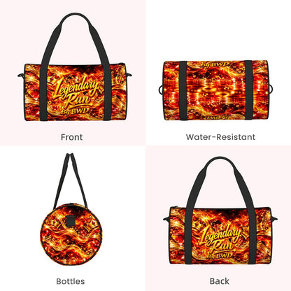 BWD Legendary Run™ AOP Mini Duffle Bag — Golden Flame